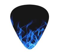 Blue Flame Print Guitar Picks 12pcs for Electric Guitar Ukulele Accessories for Girls