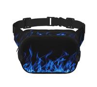Blue Flame Unisex Fashion Waist Packs, Stylish Fanny Packs for Workouts, Running, Traveling, and Hiking