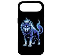 Blue Flame Wolf Mystical Aura Case for iPhone Air