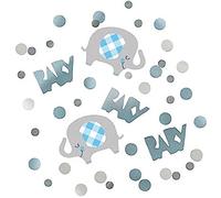 Blue Floral Elephant Confetti (14g) - Stunningly Unique & Vibrant Party Decoration - Perfect for Baby Showers, Birthdays, and Special Celebrations - 1 Pack