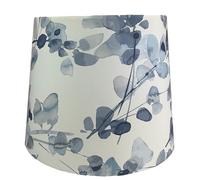 Blue Floral Lamp Shade - Flower Pattern Light Shade for Ceiling or Table Lamps, Perfect for Bedroom, Living Room, and Botanical Home Decor