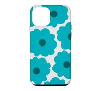 Blue Floral Pattern, 70s retro, Scandinavian Design, Summer Case for iPhone 12 mini