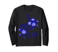 Blue Floral Stomach Design - Building a Beautiful Future Long Sleeve T-Shirt