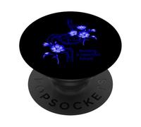 Blue Floral Stomach Design - Building a Beautiful Future PopSockets Adhesive PopGrip