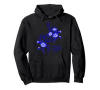Blue Floral Stomach Design - Building a Beautiful Future Pullover Hoodie