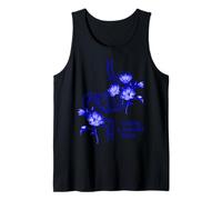 Blue Floral Stomach Design - Building a Beautiful Future Tank Top