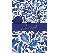 Blue Floral Style Dotted Bullet Journal for 2025 - A Beautiful Hardcover Journal with 200 Pages, 90g Thick Paper, Cream Colored, Format 6x9, with ... and Creative Templates for Daily Productivity