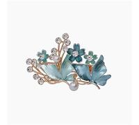 Blue Flower Duckbill Hair Clip Spring Hair Clip Rhinestones Flower Hair Clips for Women Girls Pearl Hairpins Duckbill Clip Hair Accessories Hair Styling Clips for Thick Thin Hair