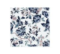 Blue Flower Illustrations Splash Back Benjamin Tate Design Natural One Size