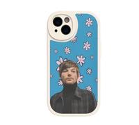 Blue Flower Pink Louis Styles Tour Tomlinson One 1D Direction Girl Custom Compatible With iPhone 11 12 13 14 15 16 XR X XS Pro Max Plus Mini Bumper Case Custom Design Name Protective Cover Silicone