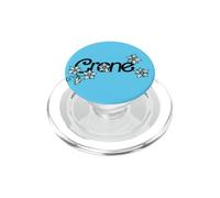 Blue Flowers Crone Birthday Witch Illustration PopSockets PopGrip for MagSafe