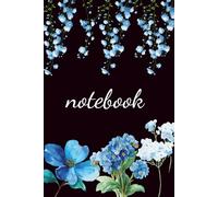 blue flowers Notebook: blue Flowers Notebook, 120 pages lined, 6" x 9"