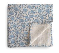 Blue Flowers swaddling diaper Blue 120x120