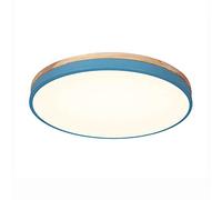Blue Flush Mount Ceiling Light 20inch 36W Dimmable LED Ceiling Light Boutique Decoration Round Ultra-Thin Ceiling for Child Teen Nursery Bedroom Hallway-Cold White Light 30cm
