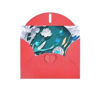 Blue fly Dragonfly Greeting Card With Envelope, Birthday Card, Christmas Card, Invitation Card, 3 Colors