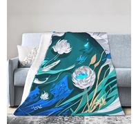 Blue Fly Dragonfly Print Flannel Fleece Luxury Throw Blanket - Lightweight For Couch Bed Chair - Thick, Warm And Breathable - All Season Cozy Fuzzy, Anti-Static Microplush Bedding (50 In X 60 In)