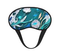 Blue Fly Dragonfly Print Sleep for Adults Comfortable Eye Mask for Travel Camping Light Blocking Nap Cover