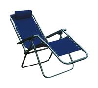 (Blue) Folding Garden Chair Patio Furniture Textoline Zero Gravity Recliner Sun Lounger