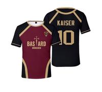 Blue Football Lock Basard Igarashi 3D Digital Printing Grim Mensah Ali Ness Noa Kaiser Manga Character Top Short Sleeves T-Shirts