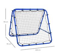 Blue Football Rebounder Net - HOMCOM | TJ Hughes