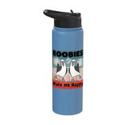Blue-Footed Boobies Bird Duo Humorous Art Bird Characters Stainless Steel Insulated Water Bottle