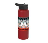 Blue-Footed Boobies Bird Duo Humorous Art Bird Characters Stainless Steel Insulated Water Bottle