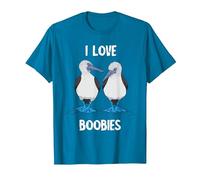 Blue Footed Boobies Boobies Lovers Tropical Sea Bird T-Shirt, Men, Sapphire Blue, 3X-Large