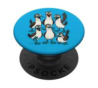 Blue Footed Booby Bird Family Galapagos Islands PopSockets Adhesive PopGrip