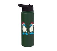 Blue Footed Booby Bird Galapagos Islands Christmas Stainless Steel Insulated Water Bottle
