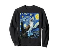 Blue-Footed Booby Bird van Gogh Starry Night Art Sweatshirt
