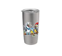 Blue Footed Titmouse Woodpecker Bird Watching Gift Stainless Steel Insulated Tumbler