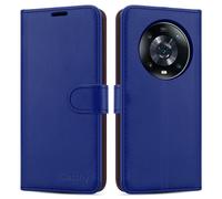 (Blue) For Honor Magic 4 Pro 5G Phone Wallet Leather Case