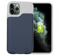 (Blue, For iPhone 11-6.1inch) 6200mah Battery Charging Case For Iphone 11/11 Pro/11 Pro Max, Rechargeable Full Package Portable External Battery Case Blue-h