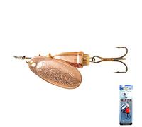 Blue Fox 60-40-300IC Classic Vibrax 04 Plated Tackle, 3/8, Copper/Copper