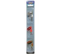 Blue Fox Kit Vibrax Predator Fishing Spinners (Orange Tiger/Silver/Perch)