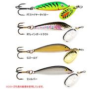 Blue Fox Vibrax Minnow Spin, Inline Spinner Lure with Minnow Body for Trout, Bass, Walleye, and Salmon Fishing, Blade Size 1, Silver/Plated Silver