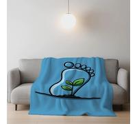 Blue Fresh Healing Creative Minimalist Warm Bed Blanket Super Soft Warm Couch Blanket For children teenagers adults and the elderly Double (150 x 200 CM)