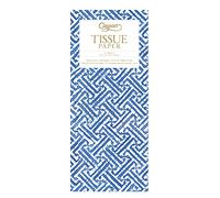 Blue Fretwork Caspari Tissue Wrap 4 Sheets of 70 x 50 cm Luxury Tissue Wrapping Paper