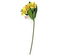 Blue Frog Toys Alstroemeria Plant Spray with Yellow Flowers 47cm - Peruvian Lily 7 Flowers