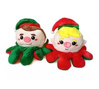 Blue Frog Toys Reversible Octopus - Elf to Elf - Christmas Soft Toy 30cm
