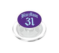 BLUE FULL 2 MOON NUMEROLOGY 11 TWO 31 WOMEN MEN KIDS PopSockets PopGrip for MagSafe