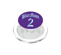 BLUE FULL 2 MOON NUMEROLOGY 11 TWO ELEVEN WOMEN MEN KIDS PopSockets PopGrip for MagSafe