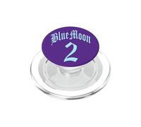 BLUE FULL 2 MOON NUMEROLOGY 11 TWO ELEVEN WOMEN MEN KIDS PopSockets PopGrip for MagSafe