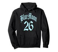 BLUE FULL 2 MOON NUMEROLOGY 26 TWO 2026 WOMEN MEN KIDS Pullover Hoodie