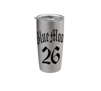 Blue Full 2 Moon NUMEROLOGY 26 Two 2026 Women Men Kids Stainless Steel Insulated Tumbler