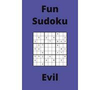 Blue Fun Sudoku Book, 9x9 Puzzles, 100 Pages, 5x8, Hard
