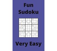 Blue Fun Sudoku Book, 9x9 Puzzles, 100 Pages, 5x8, Very Easy