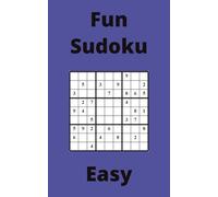 Blue Fun Sudoku Book, 9x9 Puzzles, 150 Pages, 5x8, Easy