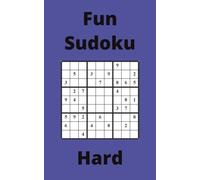 Blue Fun Sudoku Book, 9x9 Puzzles, 200 Pages, 5x8, Hard