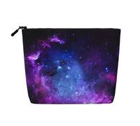 Blue Galaxy A Versatile Travel Makeup Bag, Ideal for Daily Routines and Business Journeys